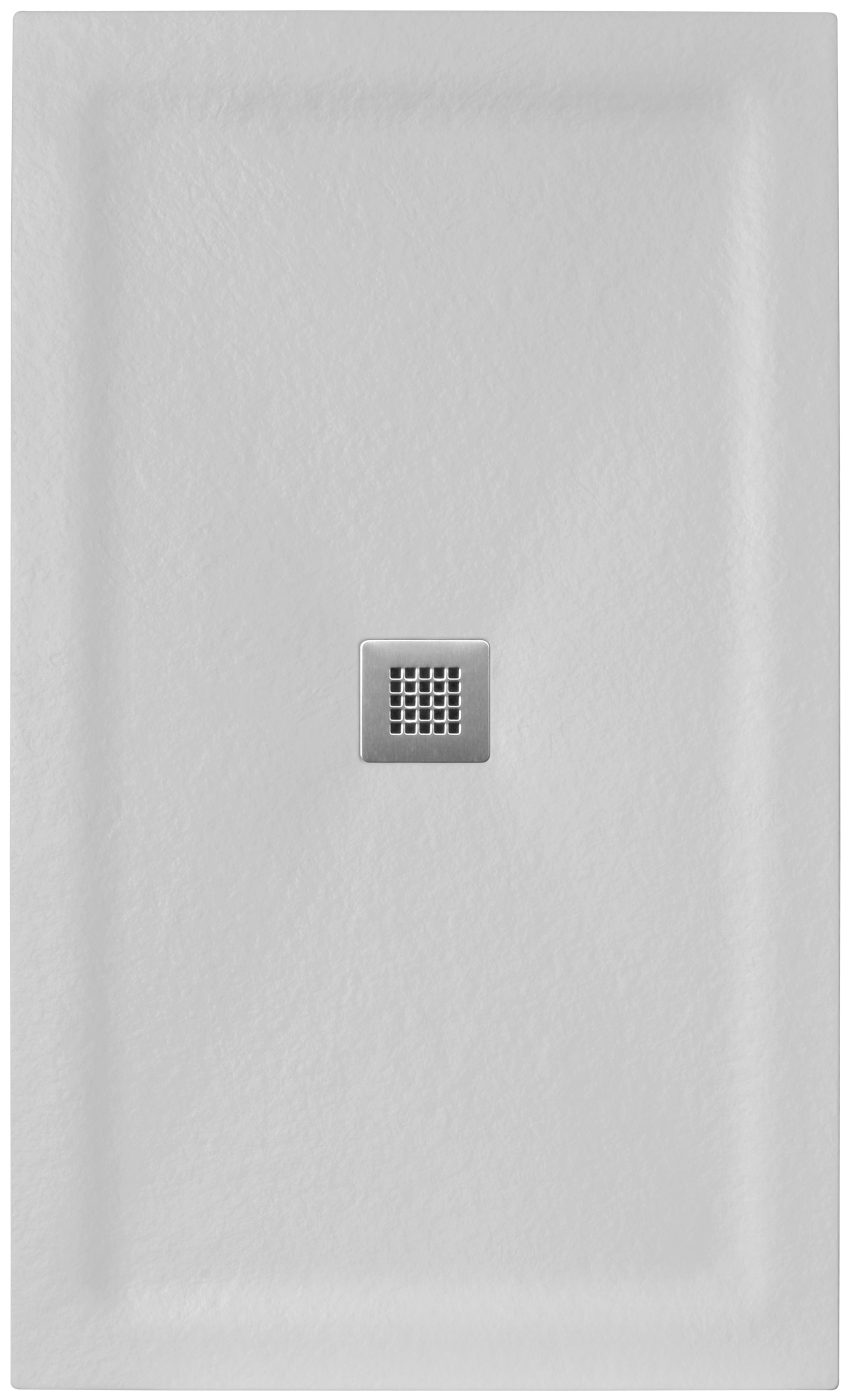 Premium stone resin shower pan in white by Shower Pans LLC